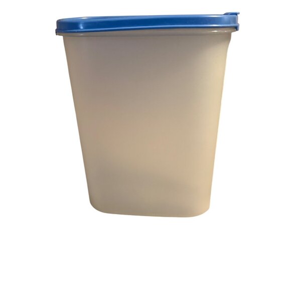 Vintage Tupperware Modular Mate Oval Storage Container Blue Seal Large - Picture 2 of 9